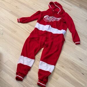 Hockey Sockey Detroit Red Wings NHL team uniform Adult onesie-Pajamas-L-Read